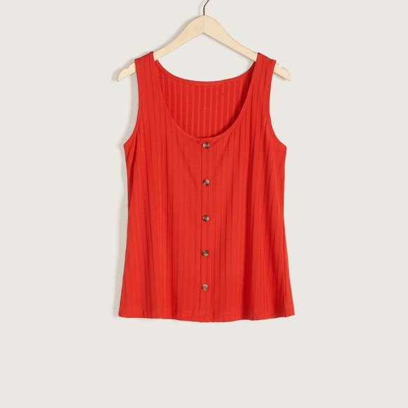 🎉 PM EDITOR PICK🤩Solid ribbed A-Line Tank Top - Picture 3 of 3